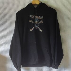 Gildan Black Goonies Graphic Hoodie 2XL Fits More Like An XL